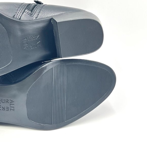 Naturalizer Womens 5.5‎ Zarie Black Leather Low Cut Ankle Boots Booties Shooties - Picture 11 of 14